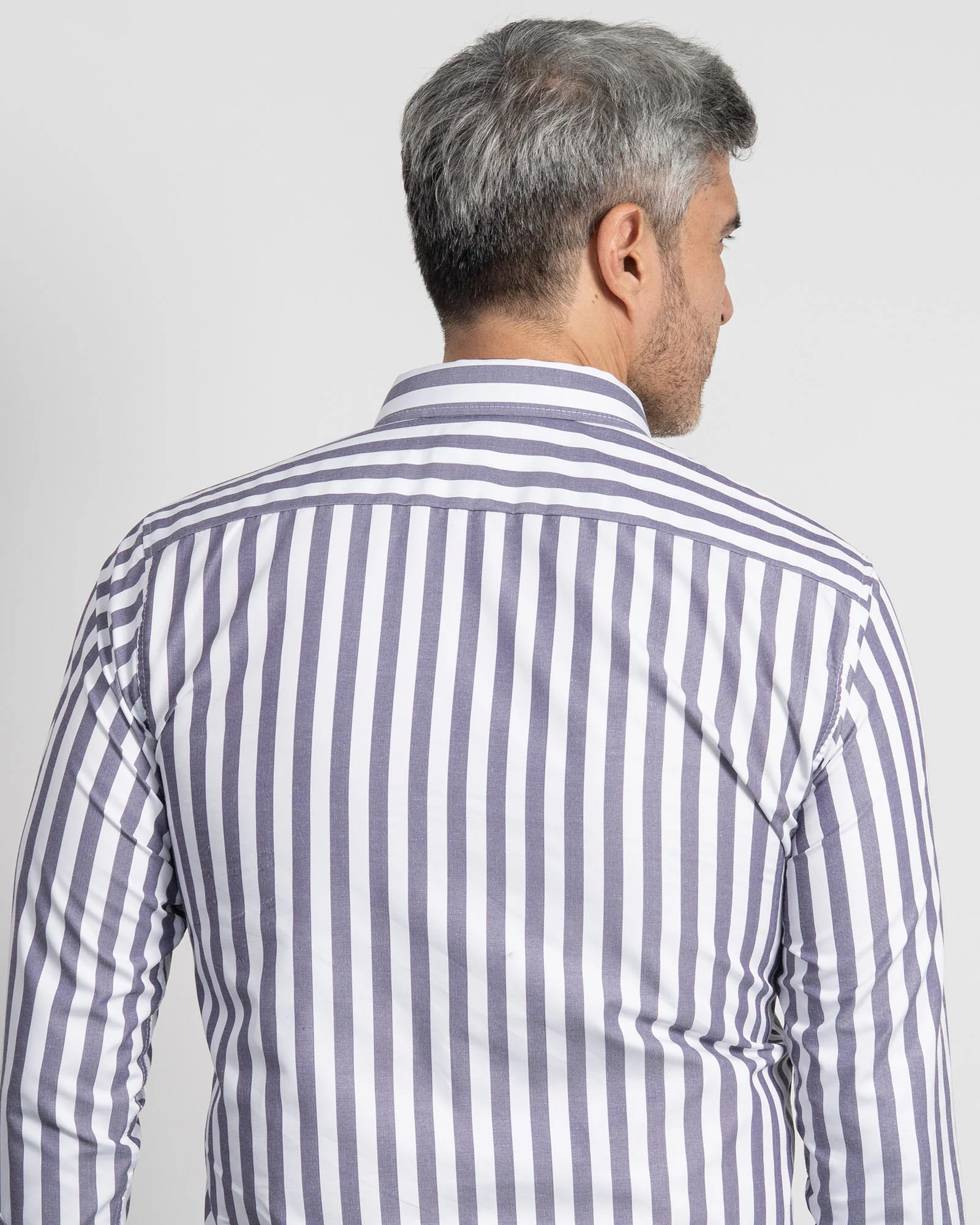 Camisa Rayas Morada - Image 6