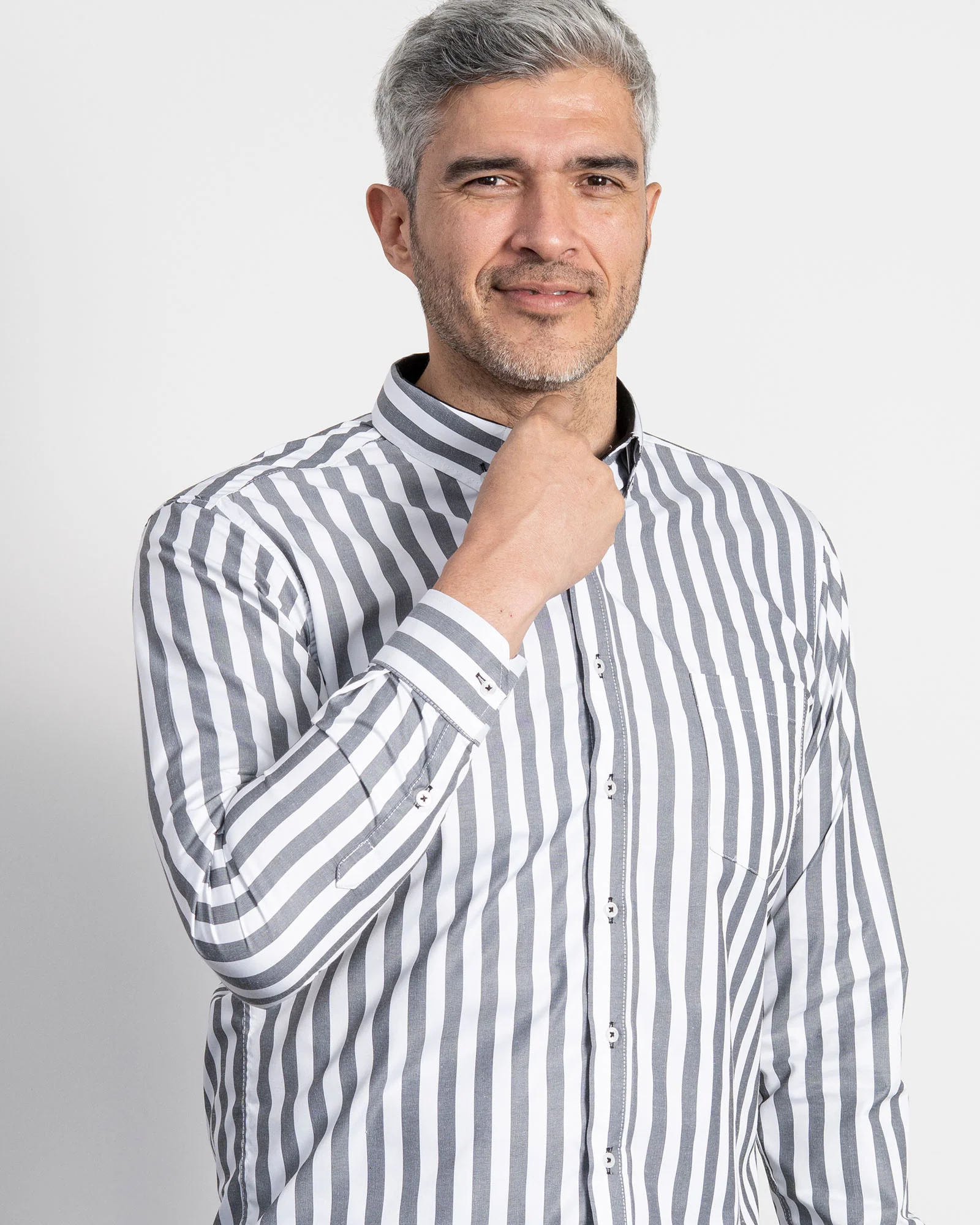 Camisa Rayas Negra - Image 3