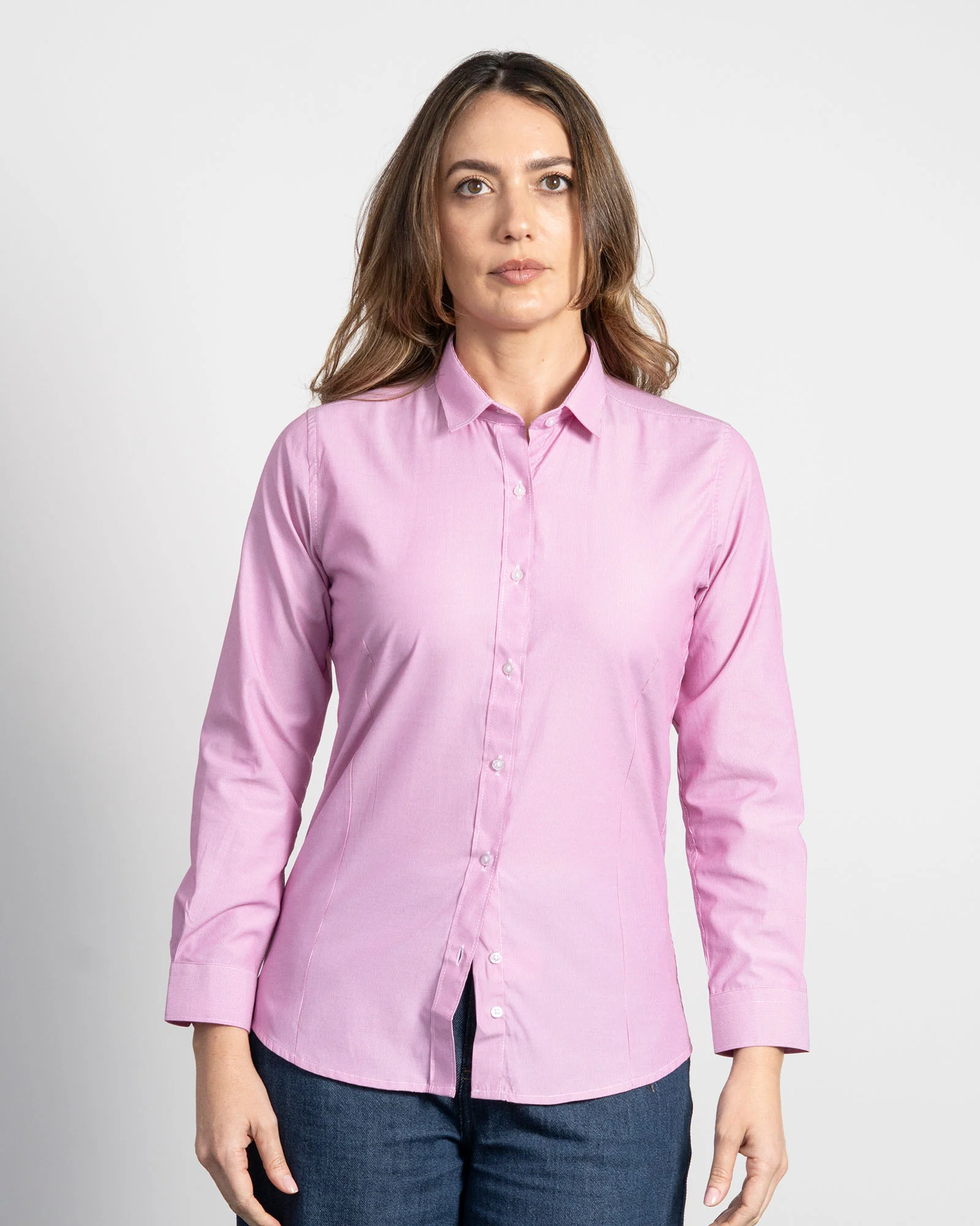Camisa Rayas Púrpura Mujer - Image 6