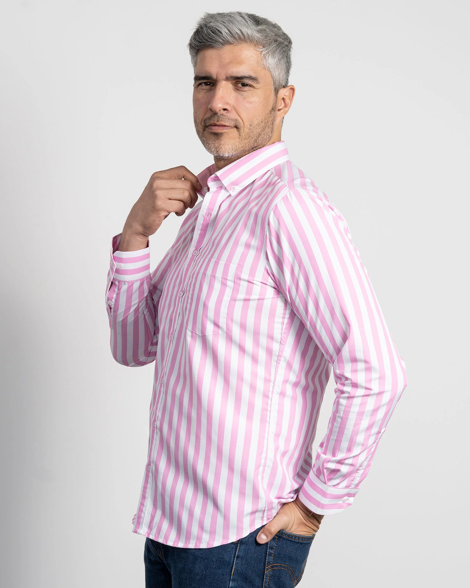 Camisa Rayas Rosa - Image 6