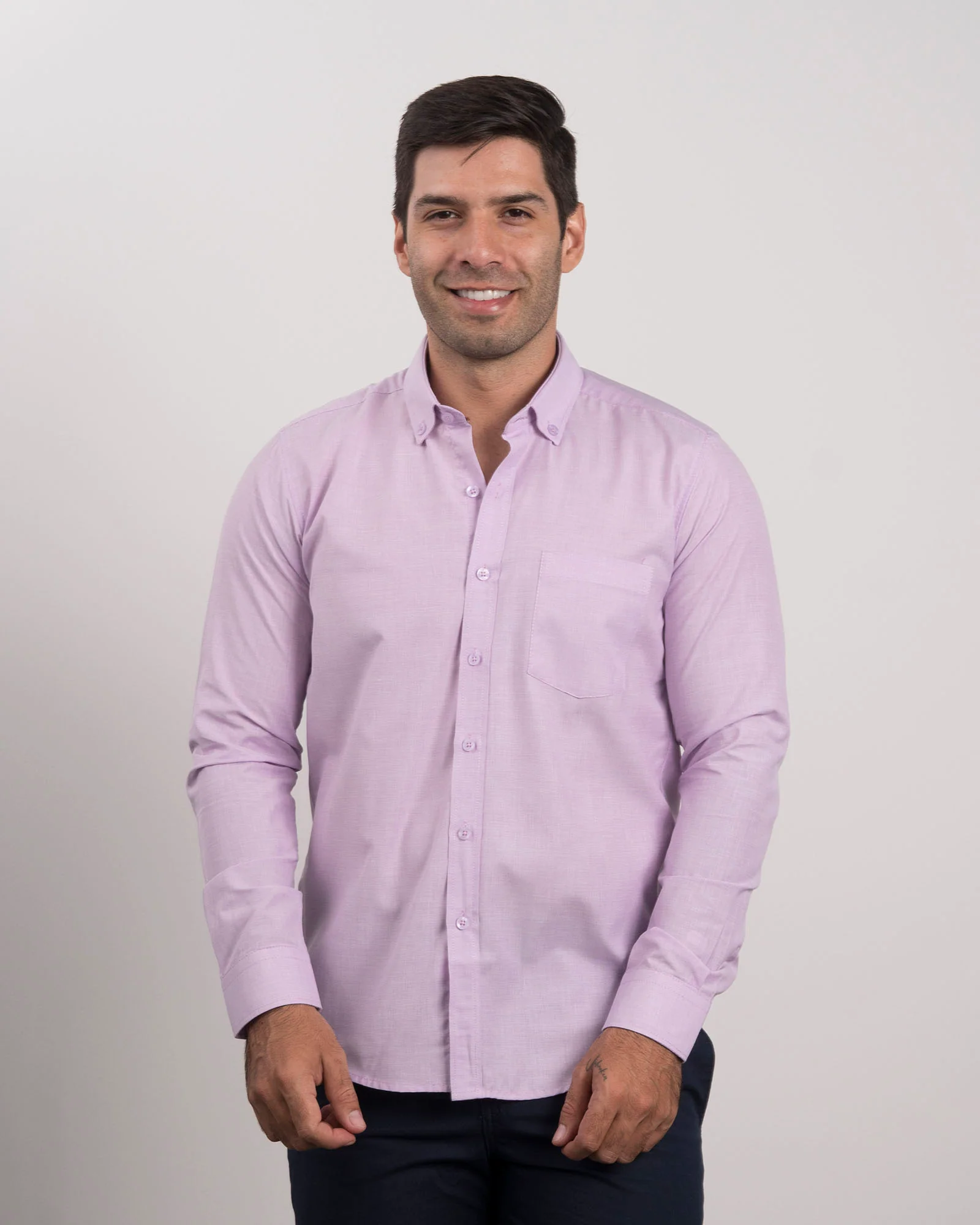 Camisa Textura Rosada Clara