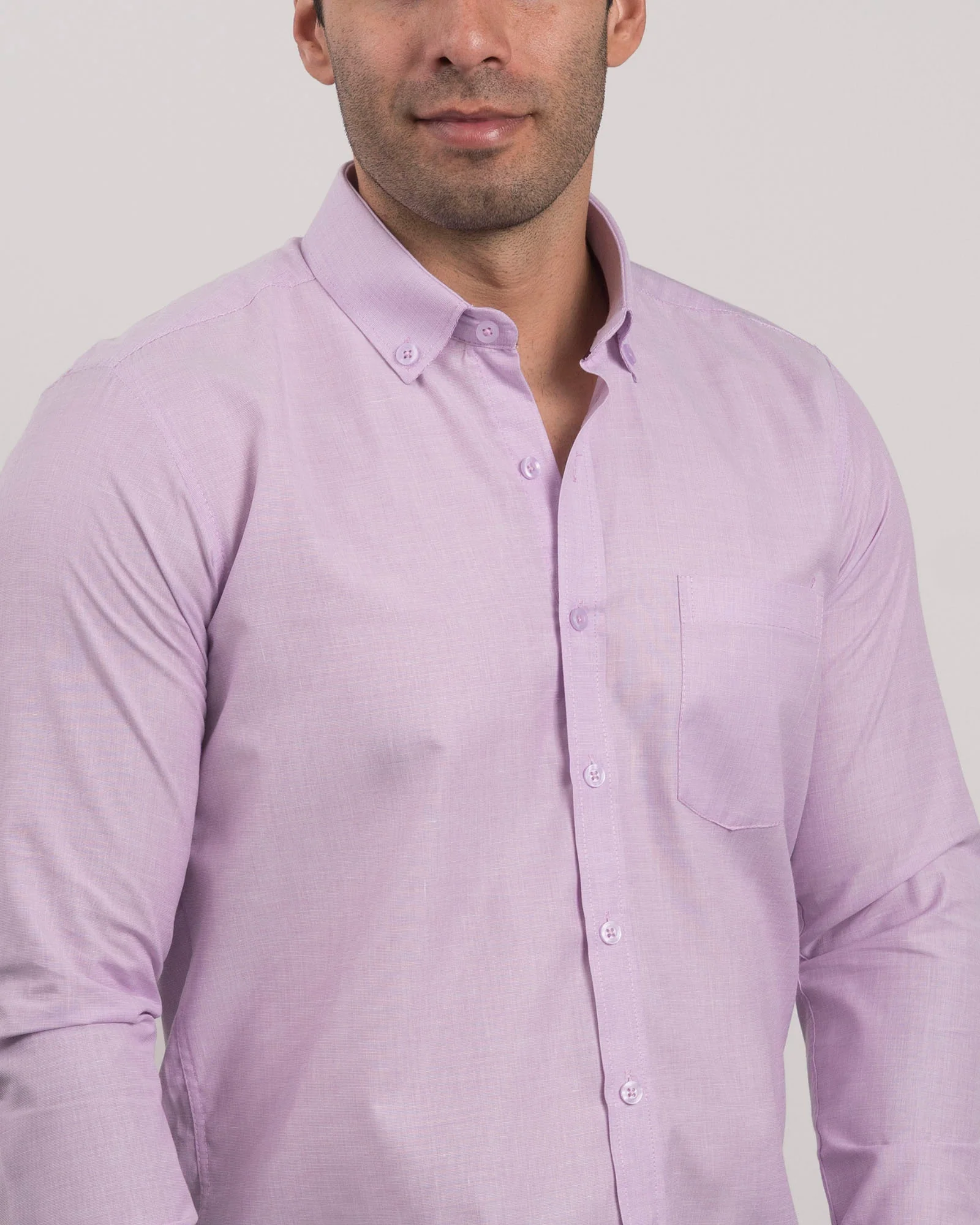 Camisa Textura Rosada Clara - Image 3